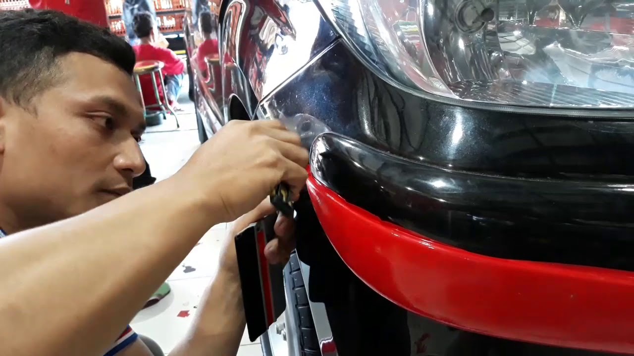 Modifikasi Mobil Avanza Sticker ( Xenia Xi ) - Part 3 - Sticker Oracal Body Vinyl / Striping D-sport