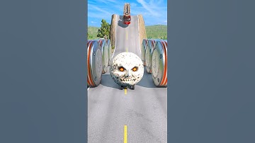 Capsule Bus & School Bus vs Hydraulic Crush - BeamNG.Drive