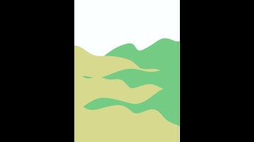 Yellow Landscape (3D Art Drawing in Procreate)