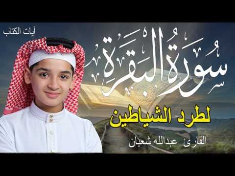 سورة البقرة كاملة || لطرد الشياطين وتحصين المنزل || الطفل القارئ عبدالله شعبان ||  Surat Al Baqarah