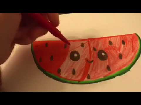 Video: Hvordan Man Tegner En Vandmelon