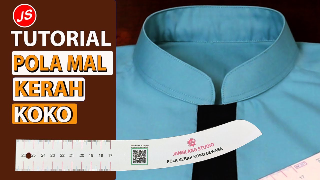 Cara Penggunaan Pola Mal Kerah Koko | Pola Mal Kerah Koko Jamblang studio