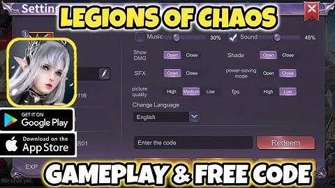 Legions of Chaos - Gameplay & Redeem Code (Android/IOS)