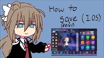 How to save your ocs on Gacha club IOS || Easy Tutorial