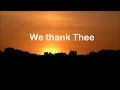 We thank thee by jim reeves with lyrics