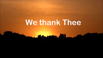 "We Thank Thee" by Jim Reeves with Lyrics