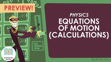 Calculating Using Equations of Motion - Lesson Preview