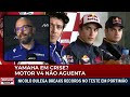 Yamaha abandona teste de sepang após problemas no motor v4 e queda de quartararo