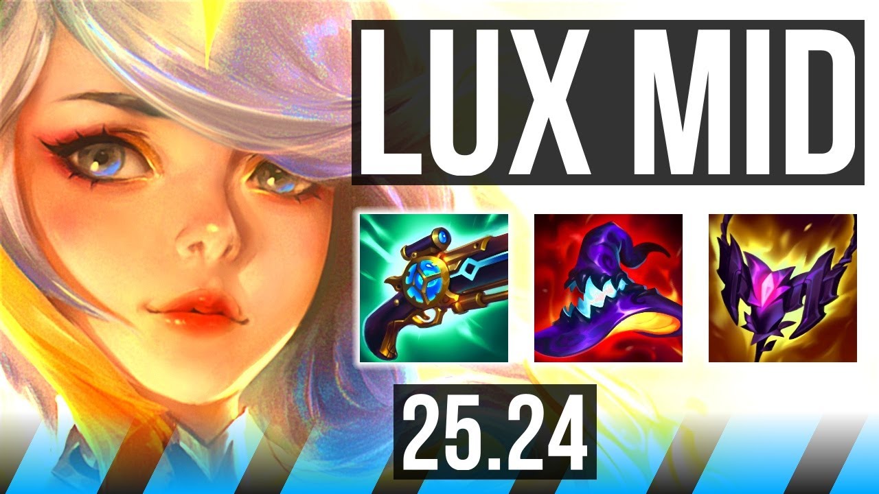 LUX vs ORIANNA (MID) | 42K damage | NA Master | 25.24