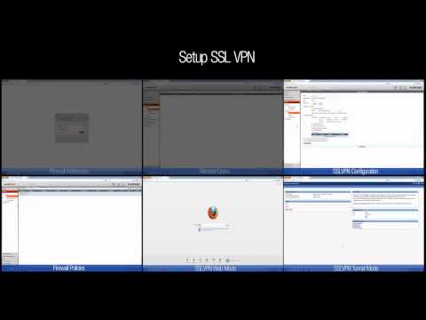 FortiGate How to setup SSL VPN (Web & Tunnel mode) for remote access