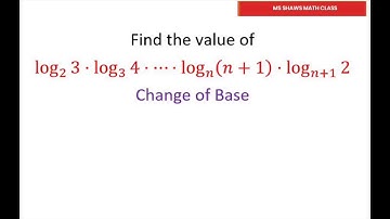 Find Value Of The Logarithmic Expression. log_2 3 times log_3 4 times log_n(n+1) times log_(n+1) 2