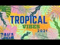 Zakamusic  tropical vibes  upbeat music beats to relax work study