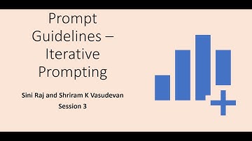 Session 3 - Prompt Guidelines -   Iterative Prompting