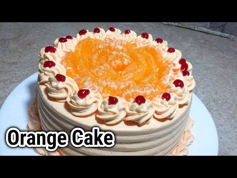 Orange cake recipe_How to make orange cake at home_Orange cake with froasting