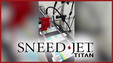 SNEED-JET® Titan Printing Date and Lot Codes with SNEED PACK® Paging Machine