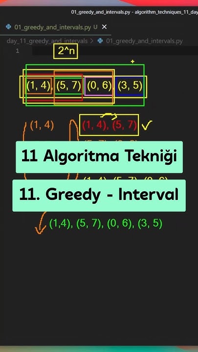 Greedy & Intervals - Algoritma Teknikleri Öğren - 11. Gün Final - YouTube