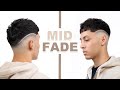 FLAWLESS MID FADE CROP TOP HAIRCUT TUTORIAL!