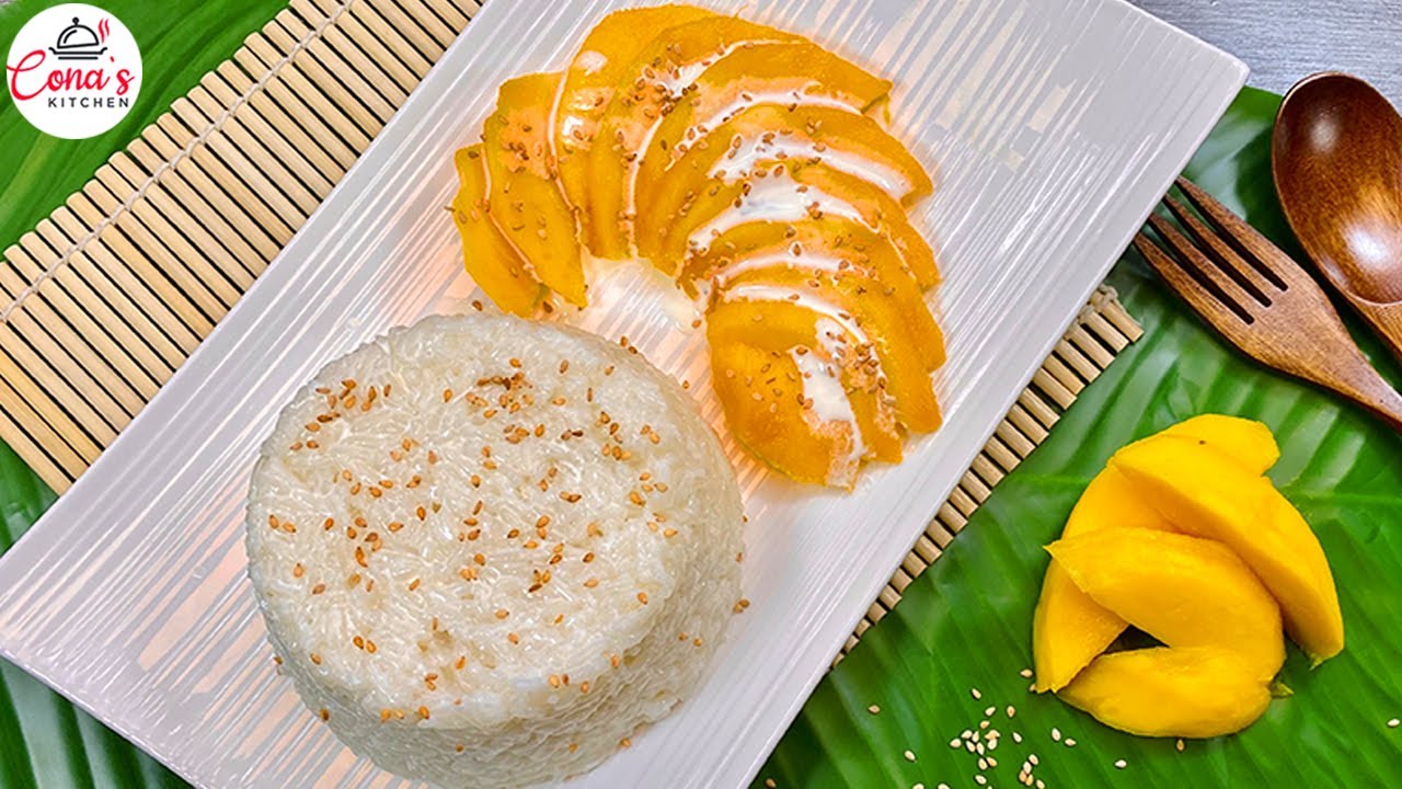 How to Make Thai Mango Sticky Rice - Mango Sticky Rice || Easy Thai ...