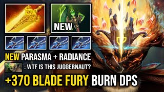 You're Playing Juggernaut Wrong in 7.35 with NEW Parasma 370 Blade Fury Radiance Burn DPS Dota 2