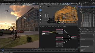 VRAY BLENDER - Lesson 09 - Natural Light, Sun and Sky, Exterior Scene Setup, Assets, Outdoor Lights