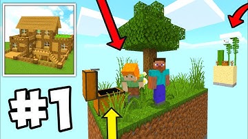 Block Crazy Robo World SKYBLOCK Multiplayer Survival Gameplay Part 1 | Skyblock Survival Series