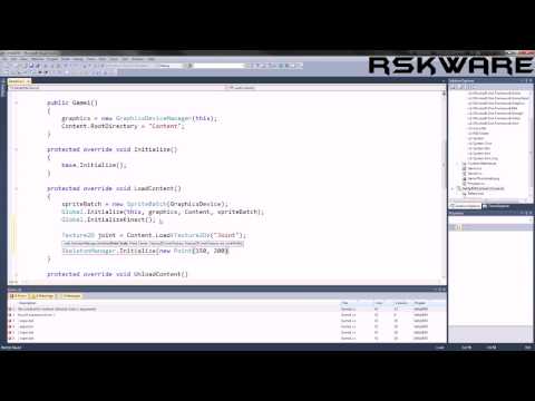 2. How to set up skeletons in RSK for Kinect