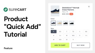 Instantly Add to Cart with SureCart Product Quick Add! Speed Up Checkout