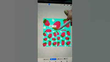 Seamless Pattern Design on the iPad in Procreate #shorts