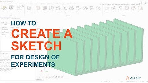 How to create a sketch for Design of Experiment in SimLab
