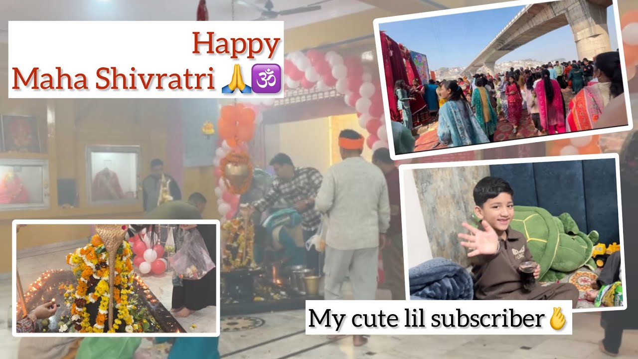 Maha Shivratri vlog🕉️|| Mujhe milne aya mera cute subscriber😀|| Bhandara mai mile momo🥟😄