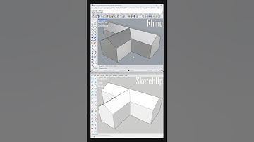 SketchUp vs Rhino - Tutorials for Beginners #architecture #rhino3d #sketchup