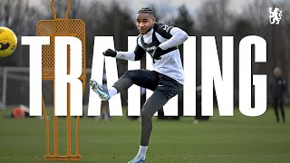TRAINING | Pinpoint shooting, press conference BTS and rondo fun! | Chelsea FC 23\/24