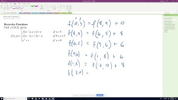 ACSL 1 - Recursive Functions 2