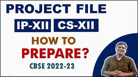 How to make IP Project File Class 12 | IP Project Class 12 | Computer Project File