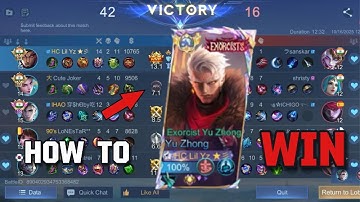 AFK TEAMMATE ? THIS IS HOW YOU CAN WIN ! GLOBAL YU ZHONG GAMEPLAY !