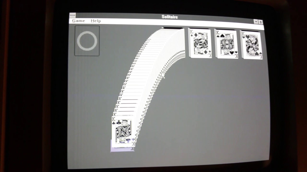 Beating Windows Solitaire on an 8086 - YouTube