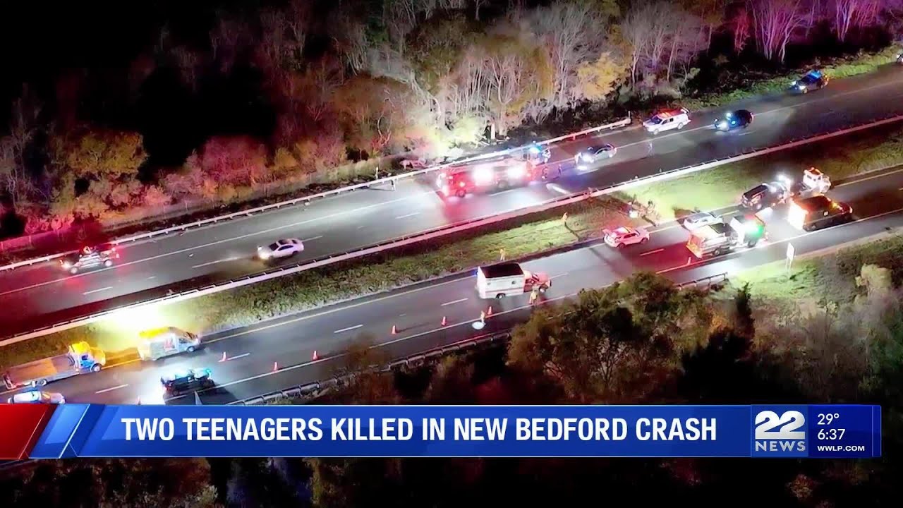 Two teenagers killed in overnight crash in New Bedford - YouTube