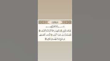 قرآن كريم راحه نفسيه وسعاده لا توصف سورة قريش