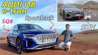 It’s a Q8!  new Audi Q8 etron SUV vs SQ8 Sportback etron epic driving REVIEW 2023