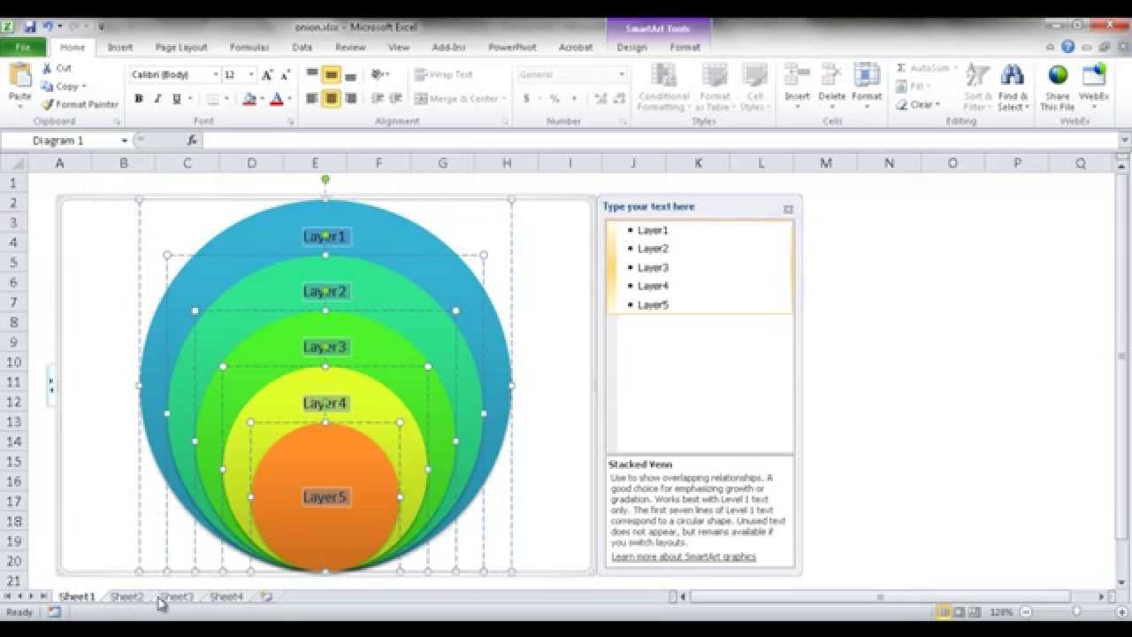 Concentric Circle Chart Excel