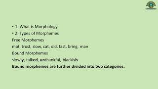 Difference Between Morphology & Syntax