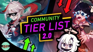 2.0 Community Voted Tierlist For Inazuma | Update: Yoimiya, Kazuha, Sayu Ayaka Genshin Impact