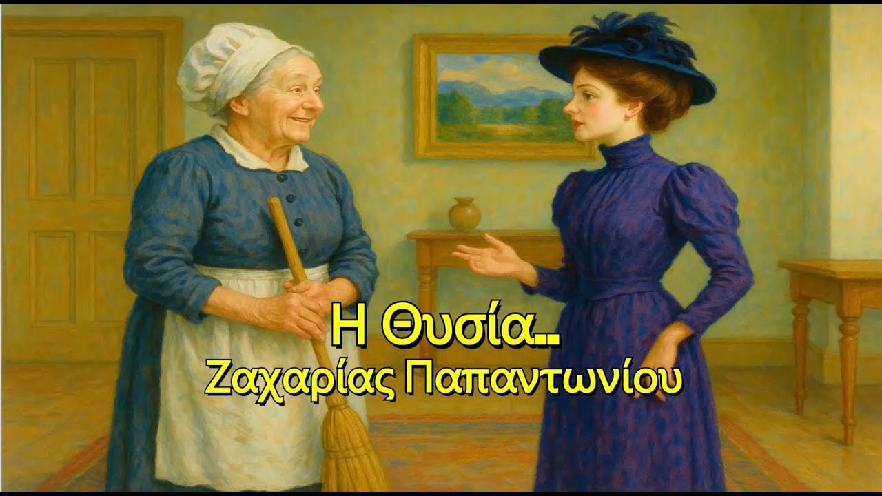 Η θυσία.. Ζαχαρίας Παπαντωνίου.. Διήγημα.. Logo-texnis Geo Stavrianea