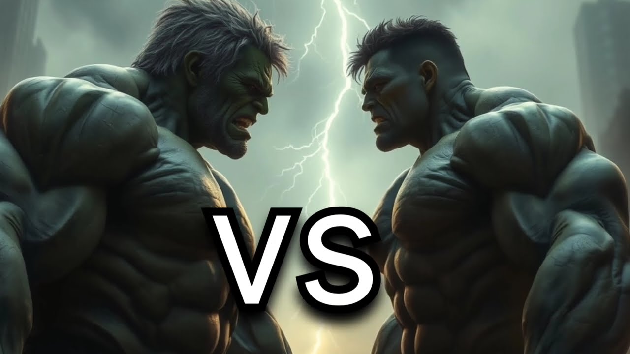 The Maestro Hulk vs Hulk vs Red Hulk Creatures (Yellow Hulk, Blue Hulk, She Hulk) 