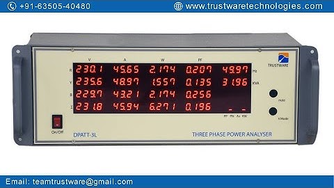 Three Phase Power Analyser||#Transformer Testing||Motor Testing||DPATT-3L || Make Trustware #Testing