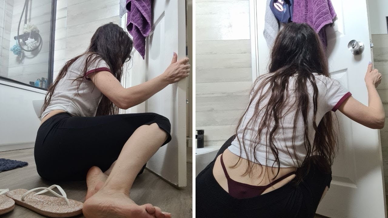 Bathroom Door Deep cleaning | ASMR | Whaletail