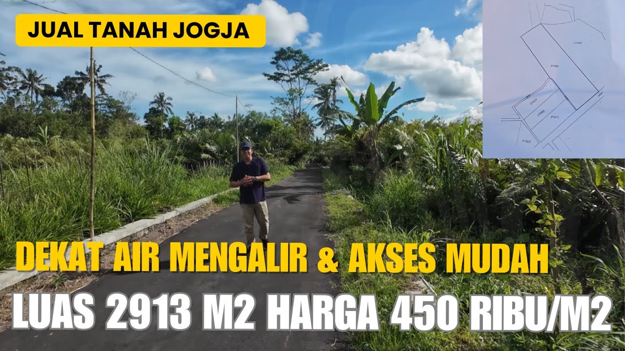 EPS 419 JUAL TANAH JOGJA LAHAN INVESTASI VIEW MERAPI AKSES MUDAH ADA AIR MENGALIR DEKAT PEMUKIMAN