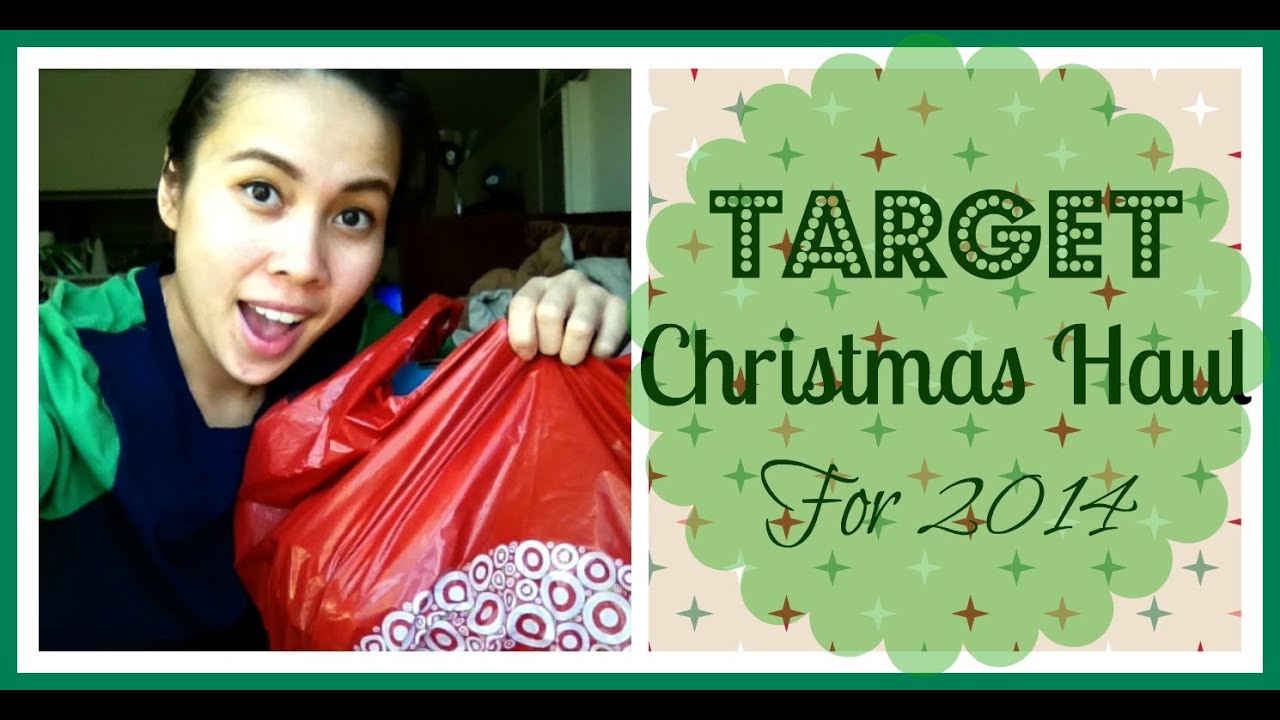 Target Christmas Haul 2014 YouTube