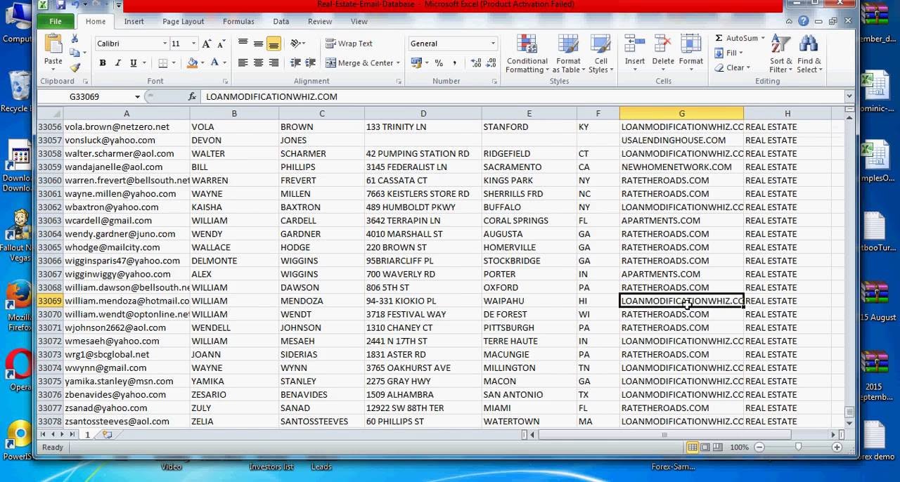 real estate email database with contacts 2018 updated
