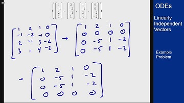 Differential Equations - Example Video - Linear Independence of Vectors